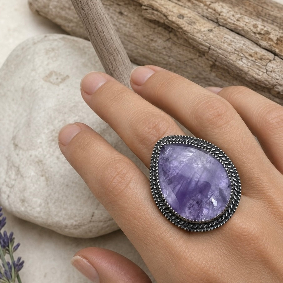 Amethyst Statement Ring