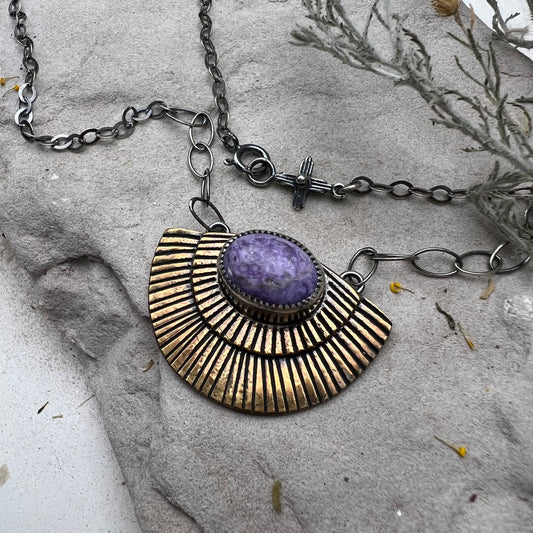 Charoite Desert Rainbow Necklace