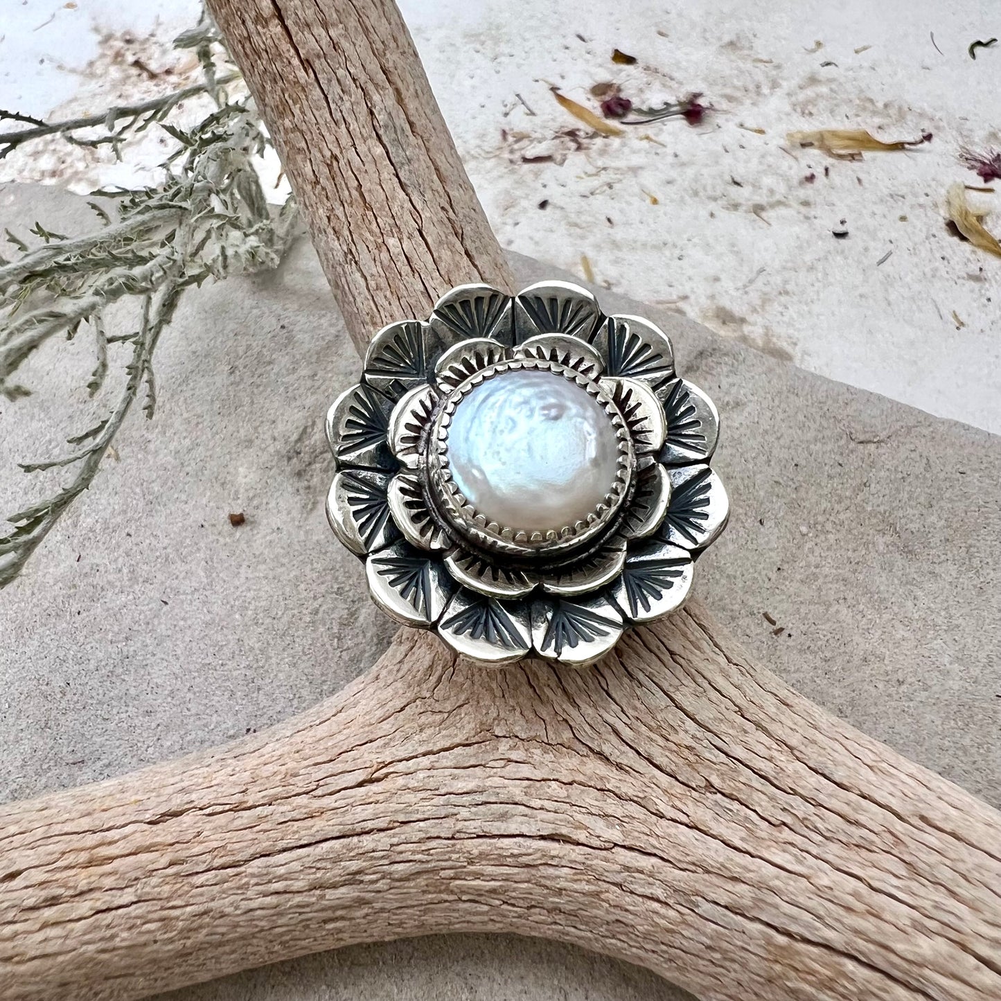 Pearl Blossom Ring