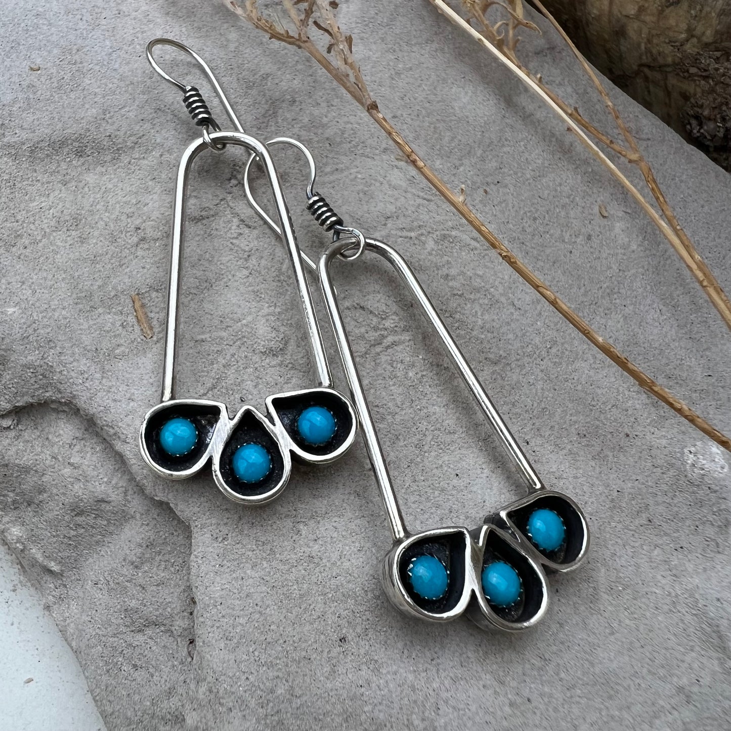 Turquoise Shadowbox Earrings
