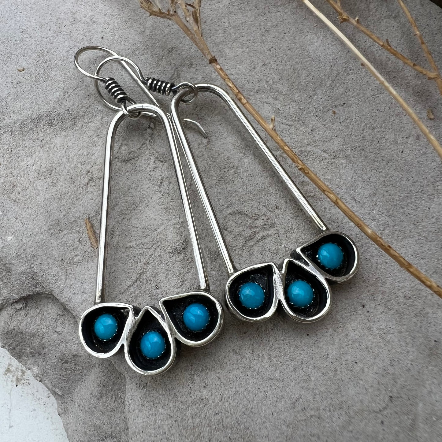 Turquoise Shadowbox Earrings