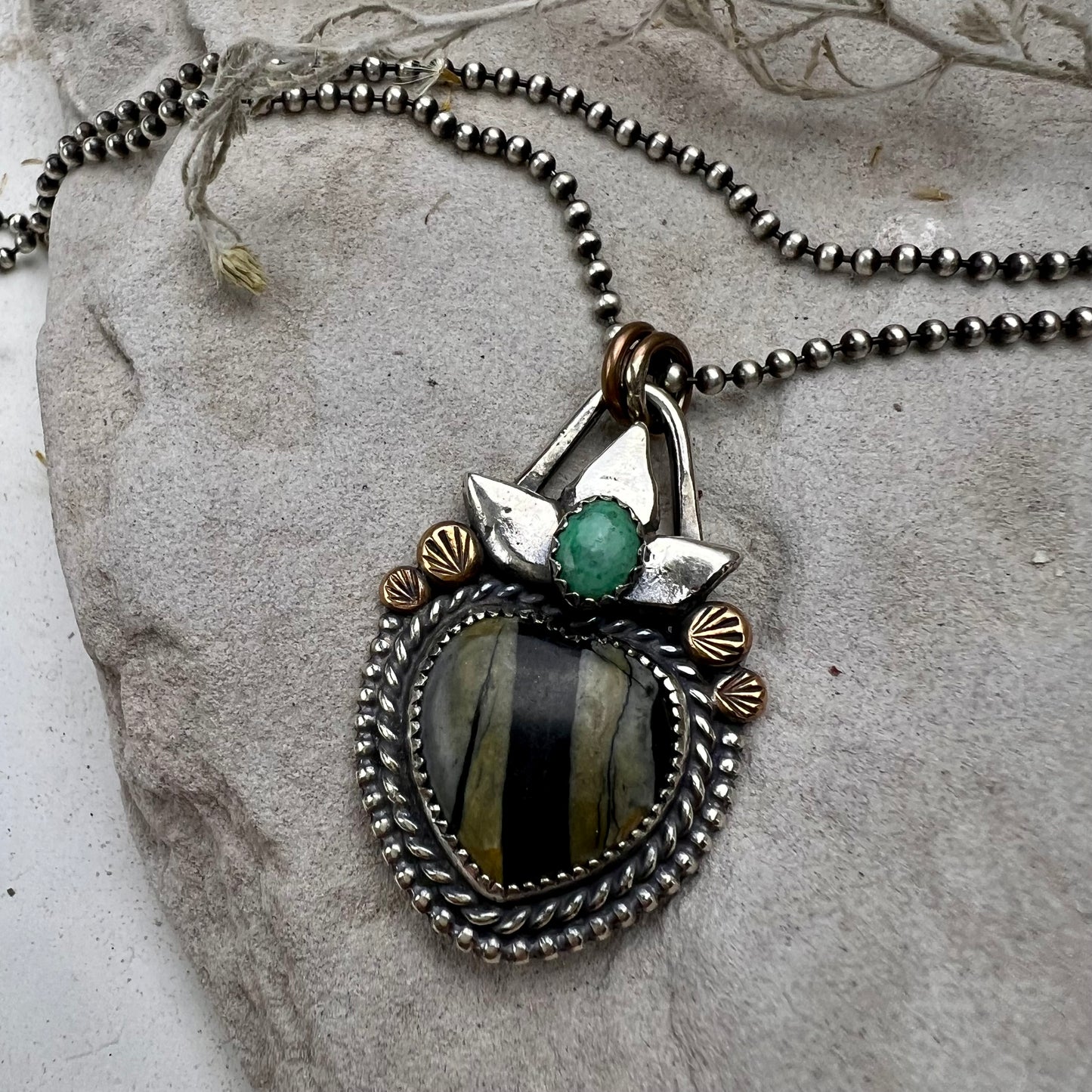 Jasper Heart Necklace