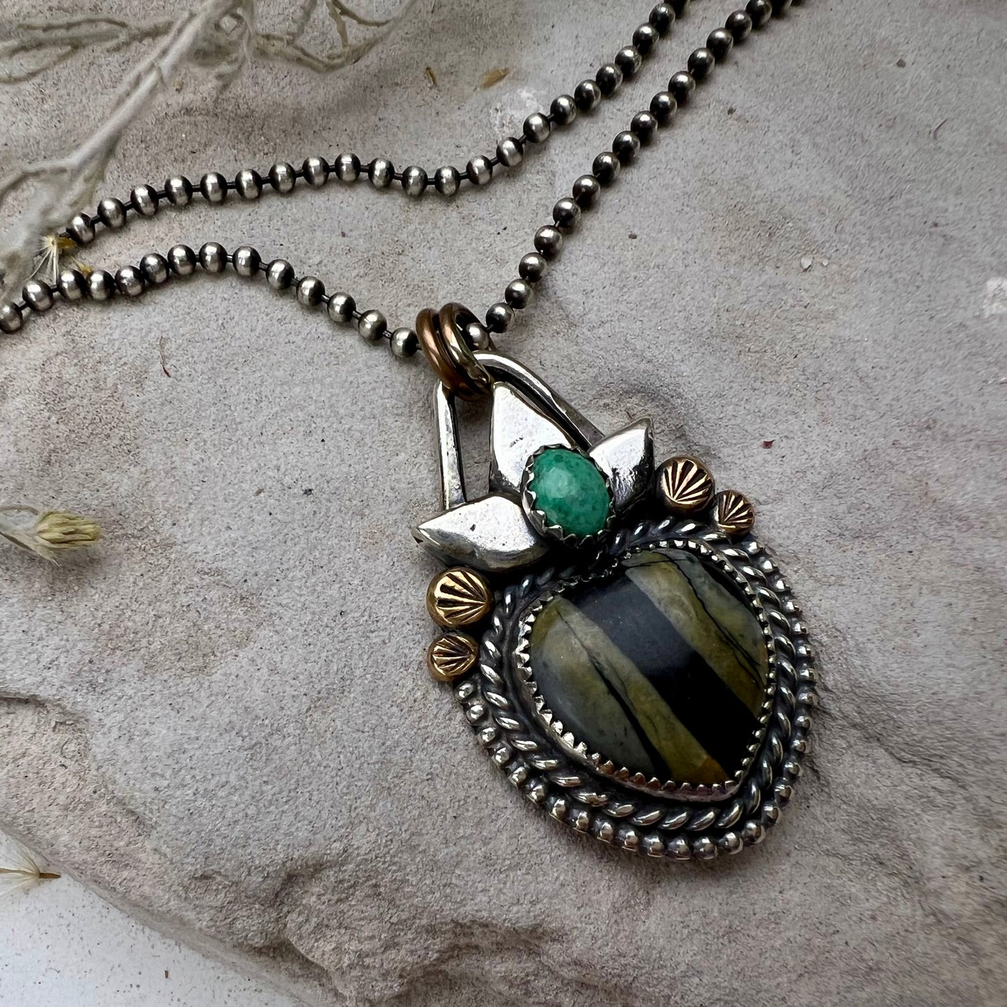 Jasper Heart Necklace