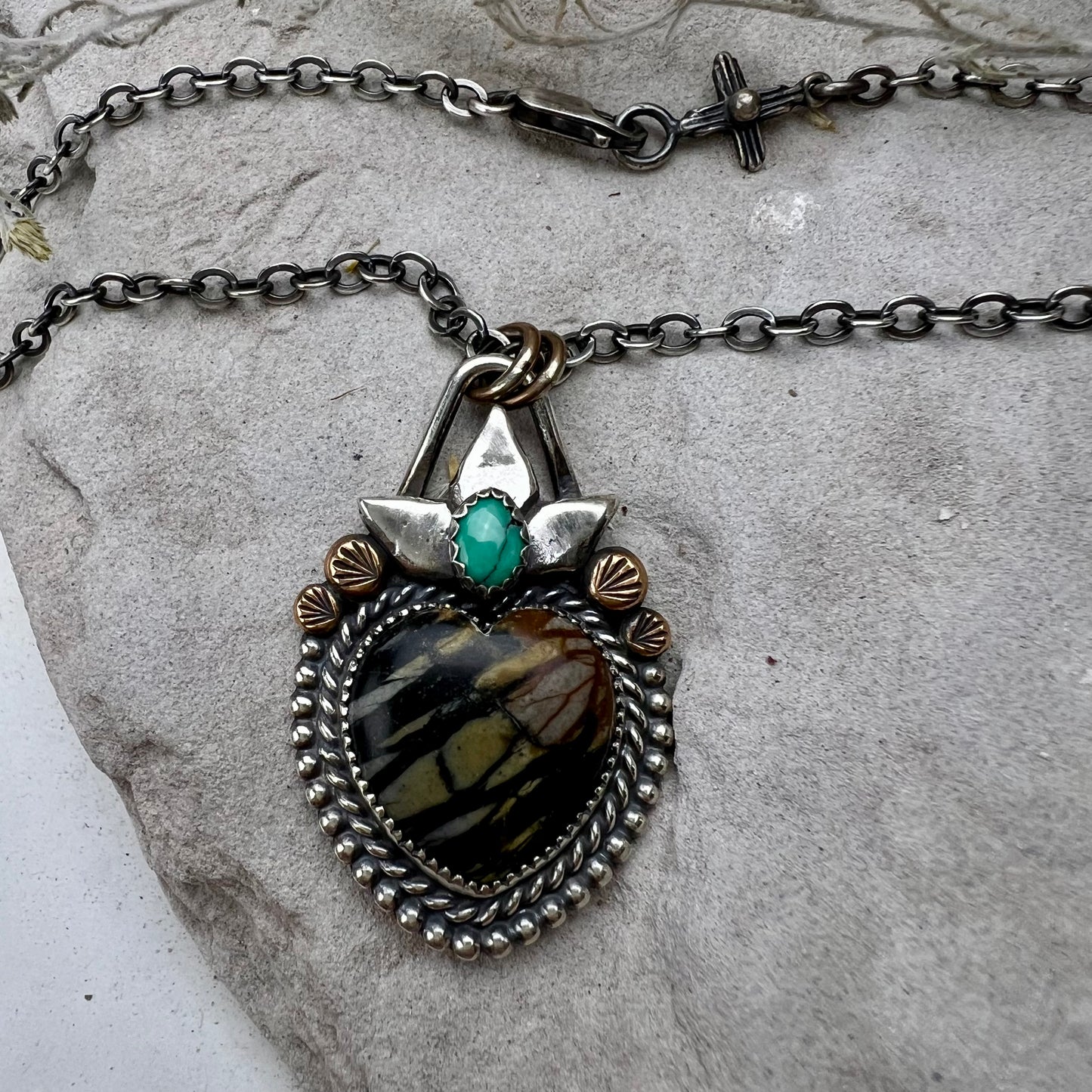 Jasper Heart Necklace