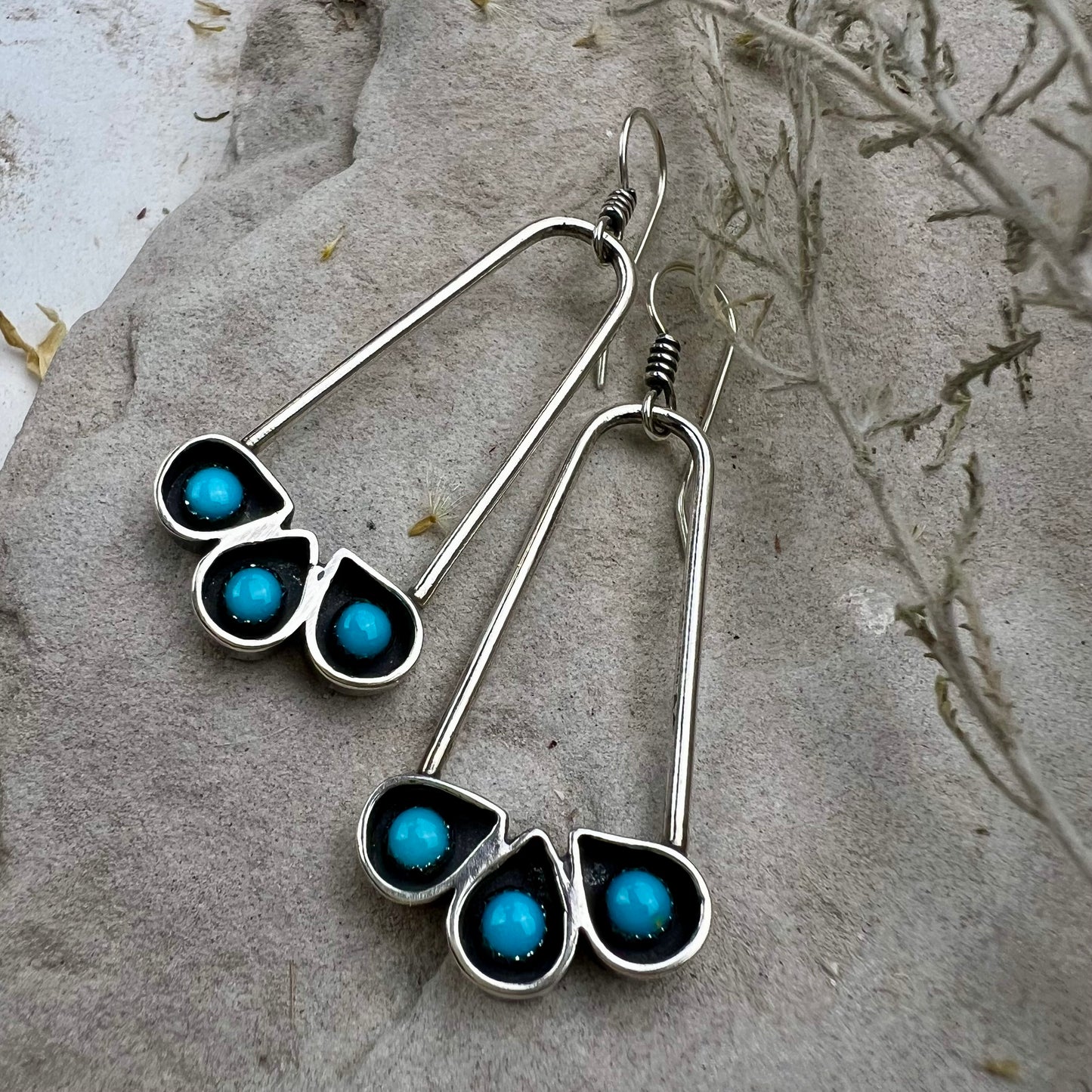 Turquoise Shadowbox Earrings