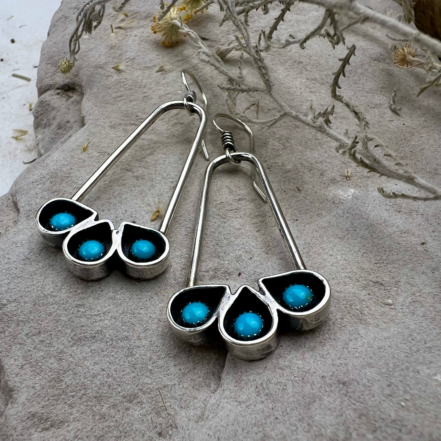 Turquoise Shadowbox Earrings