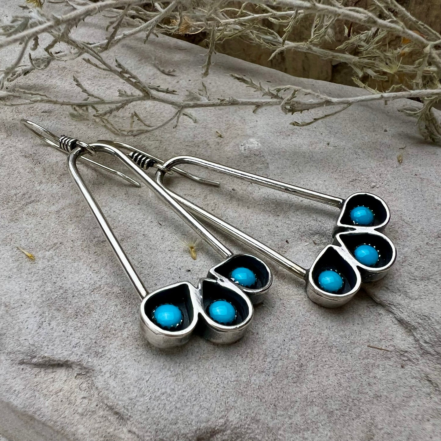 Turquoise Shadowbox Earrings