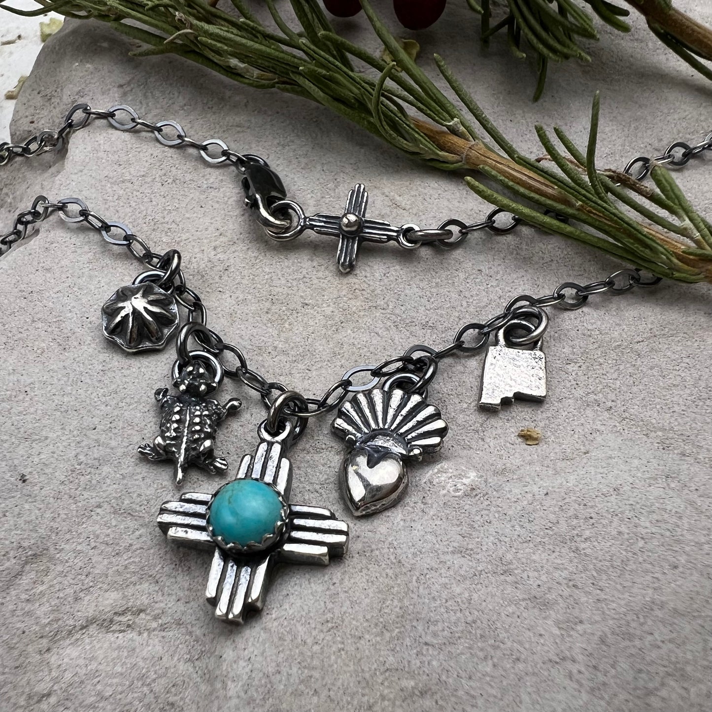 Petite New Mexico Charm Necklace