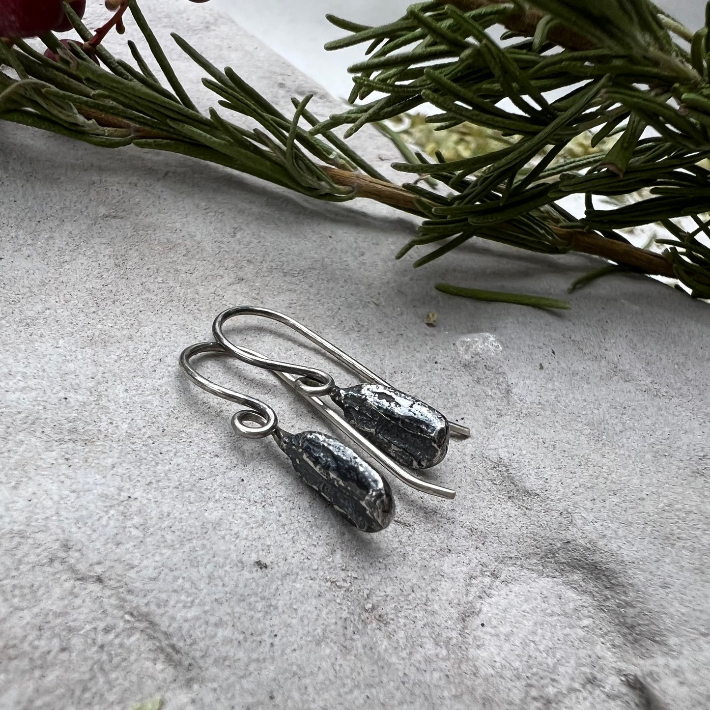 Sunflower Seed Kernel Earrings