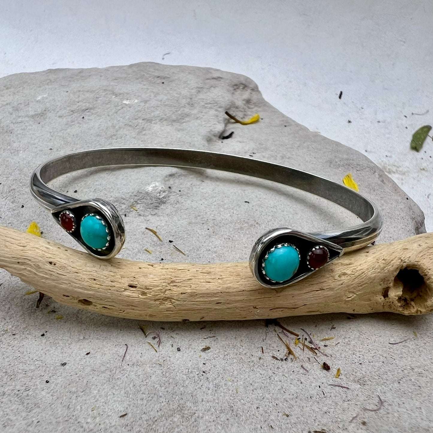 Turquoise Teardrop Cuff