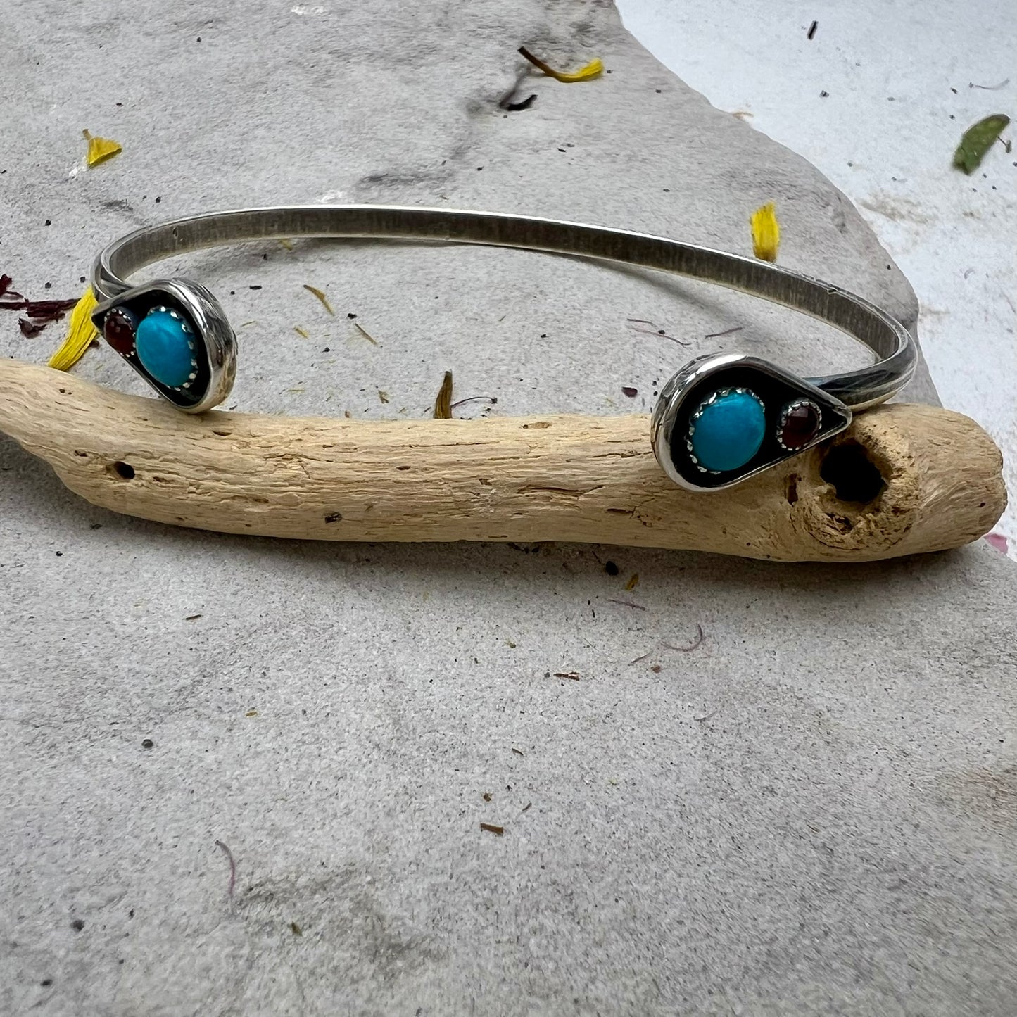 Turquoise Teardrop Cuff