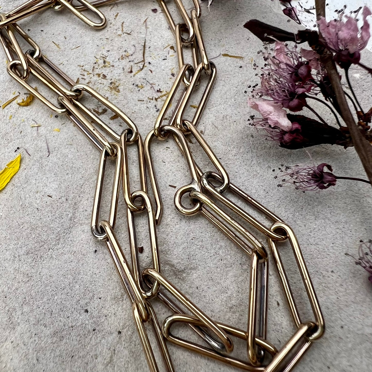 Golden Paperclip Chain
