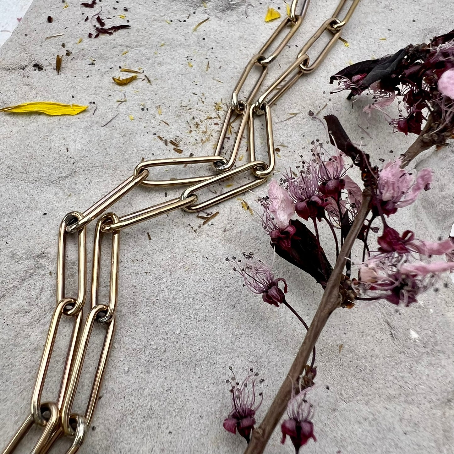 Golden Paperclip Chain