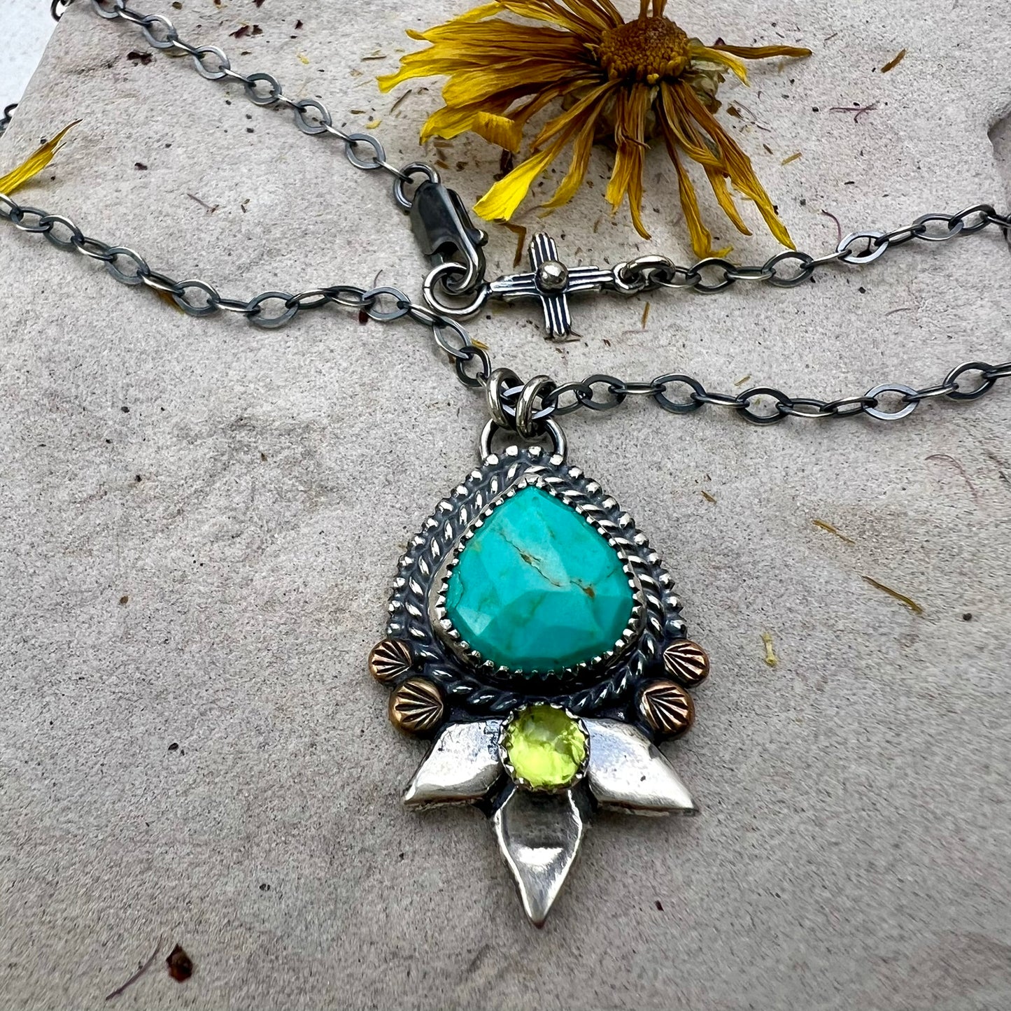 Turquoise Agave Necklace