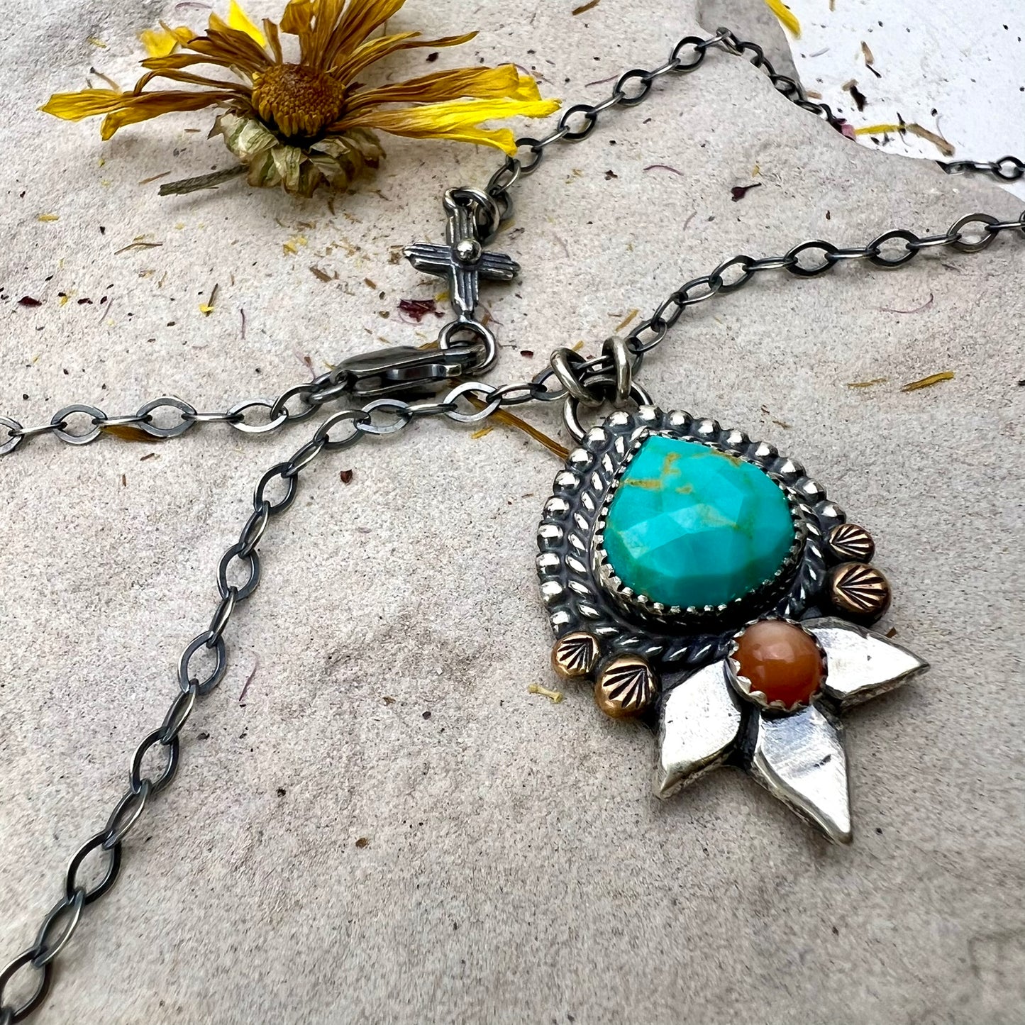 Turquoise Agave Necklace