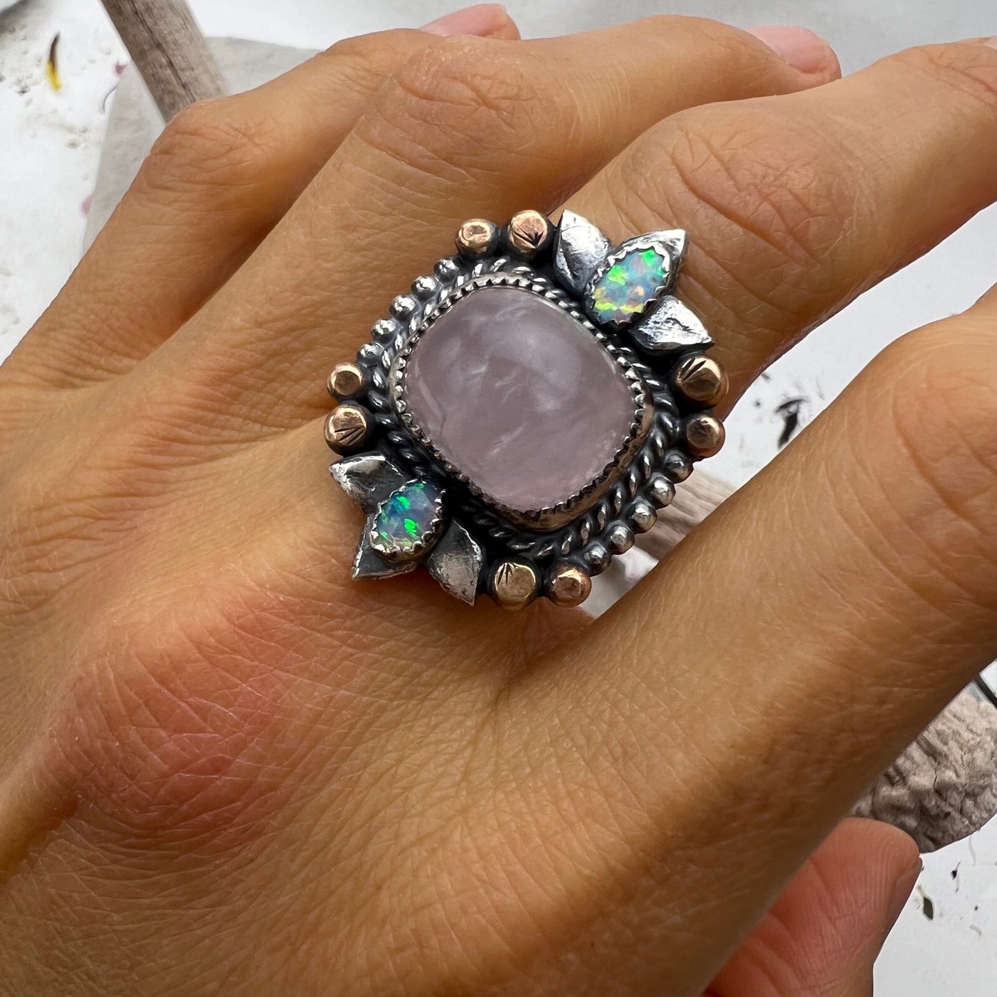 Rose Quartz Ring