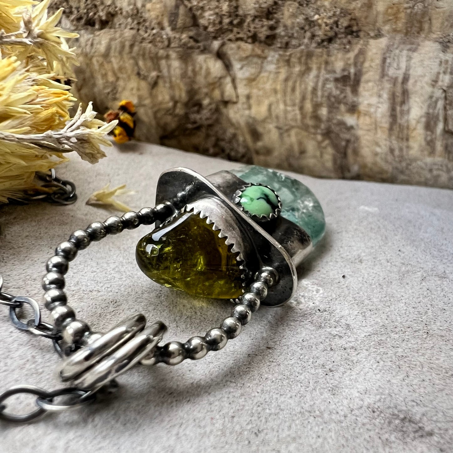 Tourmaline Pendulum Necklace
