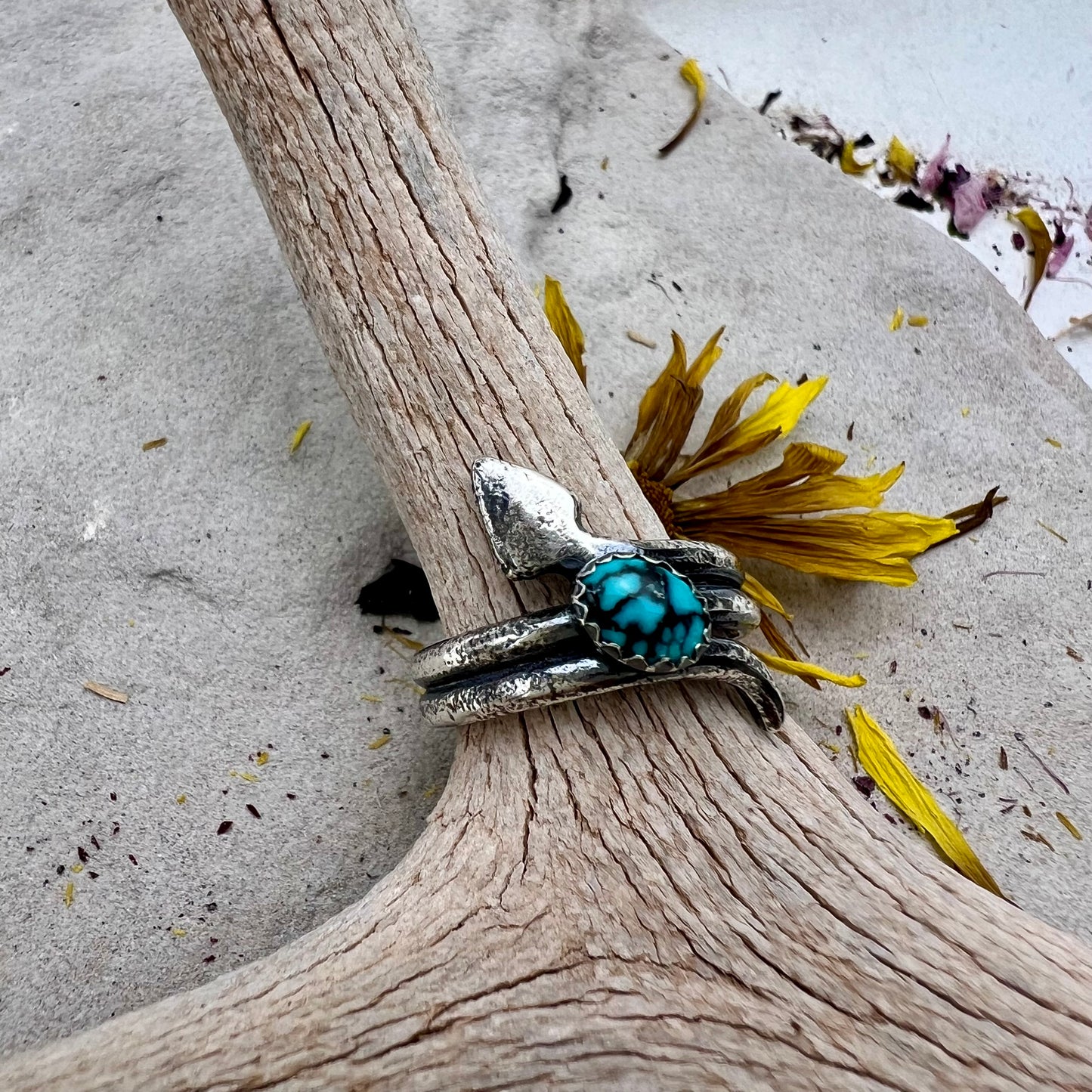 Turquoise Snake Ring