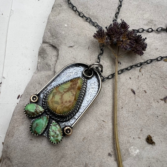 Turquoise Teardrop Necklace