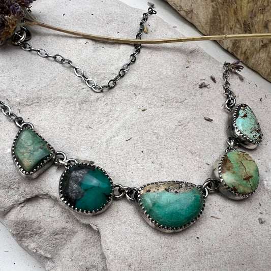 Linked Turquoise Necklace
