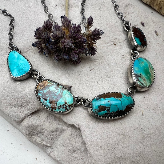 Linked Turquoise Necklace