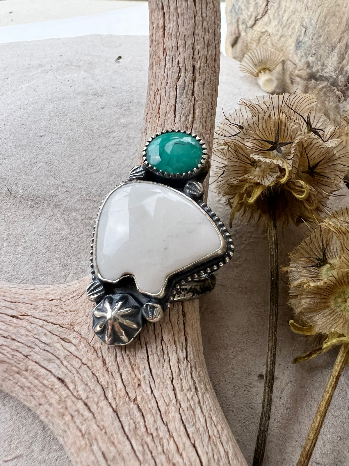 ((Reserved for Alice )) White Bear Ring