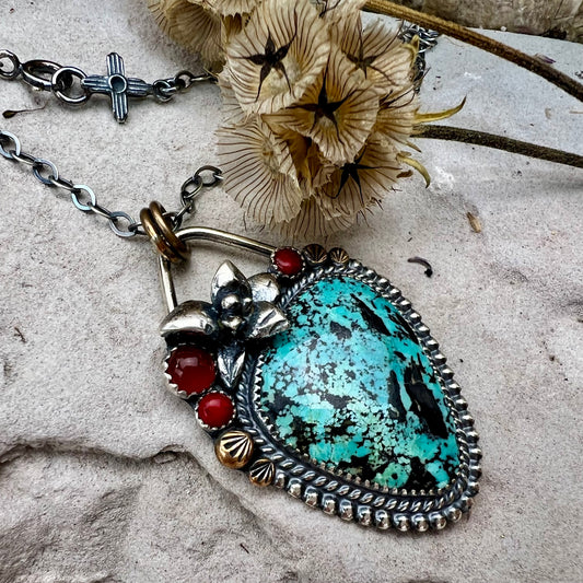 Turquoise Cactus Necklace