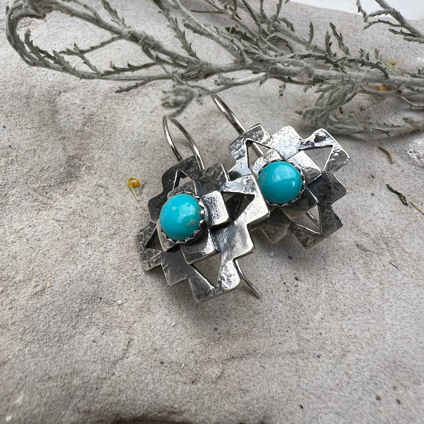Turquoise Cruz Earrings