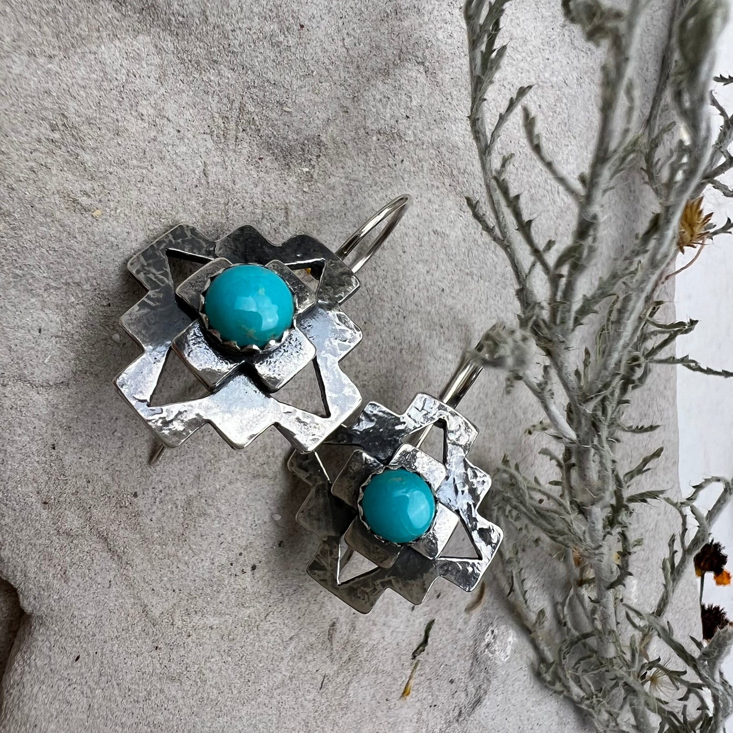 Turquoise Cruz Earrings