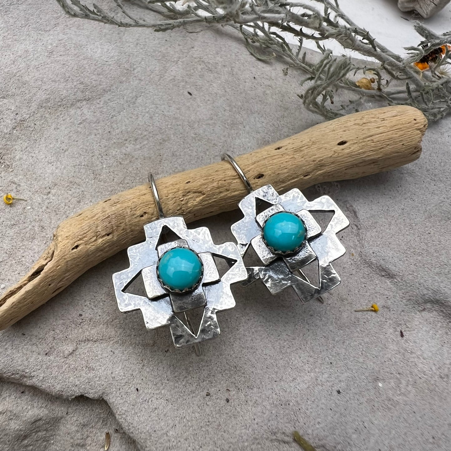 Turquoise Cruz Earrings