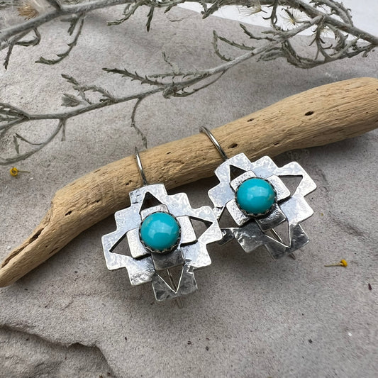 Turquoise Cruz Earrings