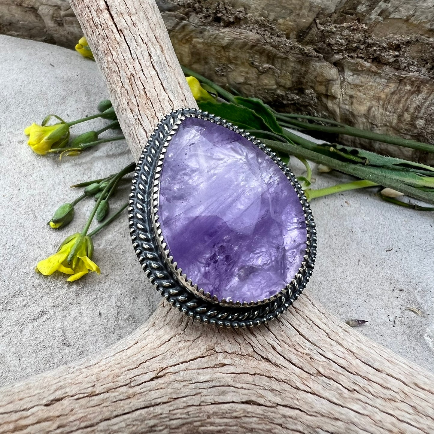 Amethyst Statement Ring