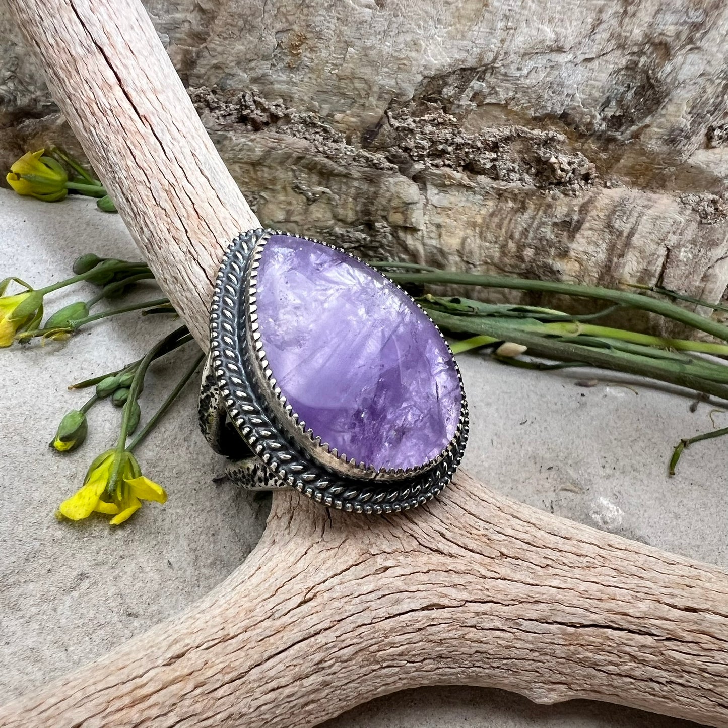 Amethyst Statement Ring