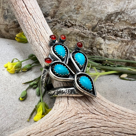 Turquoise Cactus Ring