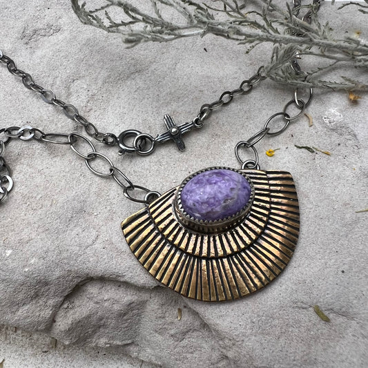 Charoite Desert Rainbow Necklace
