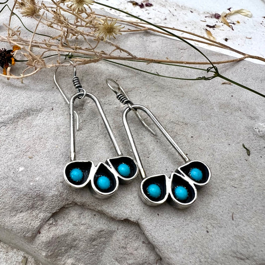 Turquoise Shadowbox Earrings