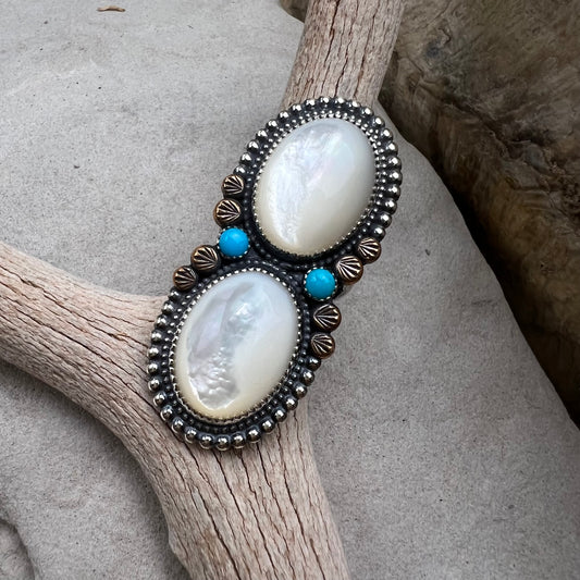 Mother of Pearl Statement Ring