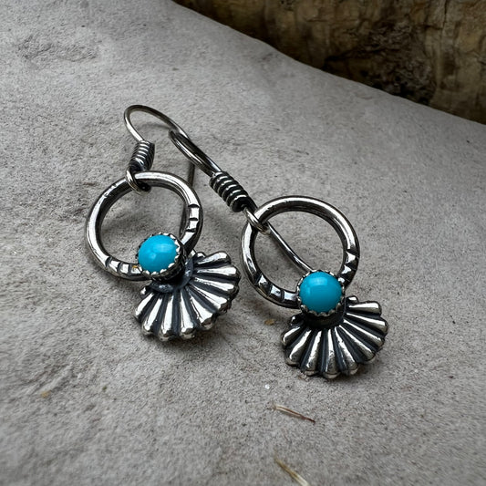 Turquoise Hoop Earrings