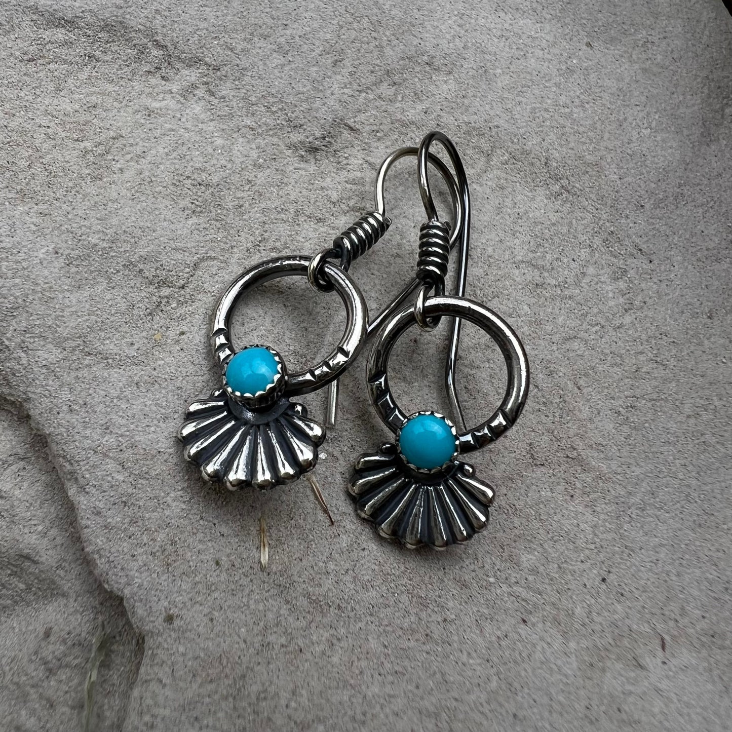 Turquoise Hoop Earrings