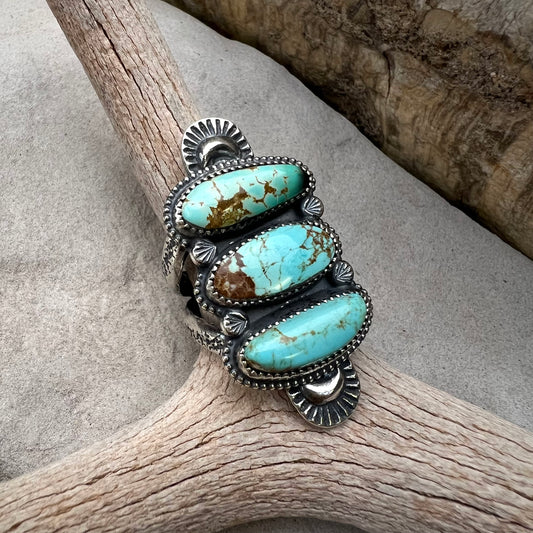 Triple Turquoise Statement Ring
