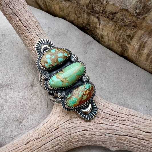 Triple Turquoise Statement Ring