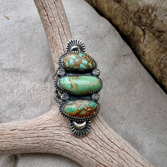 Triple Turquoise Statement Ring