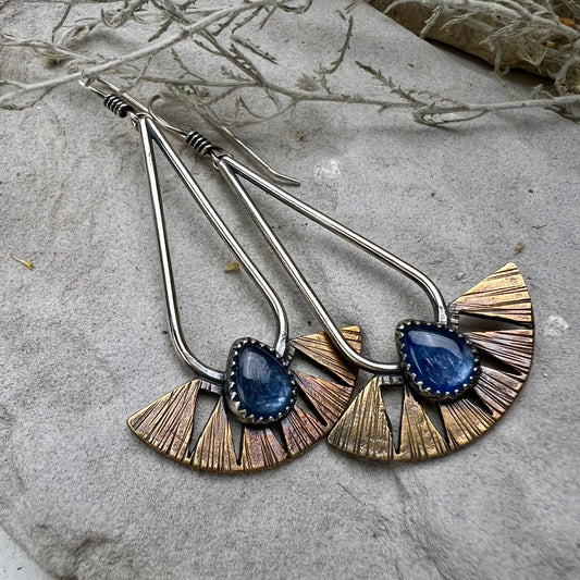 Kyanite Juniper hoops