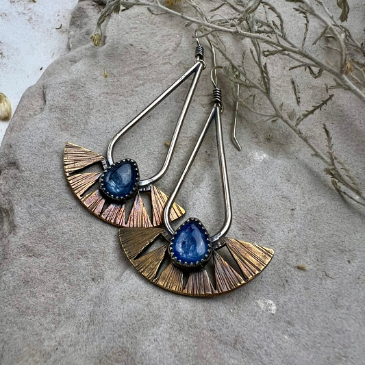Kyanite Juniper hoops