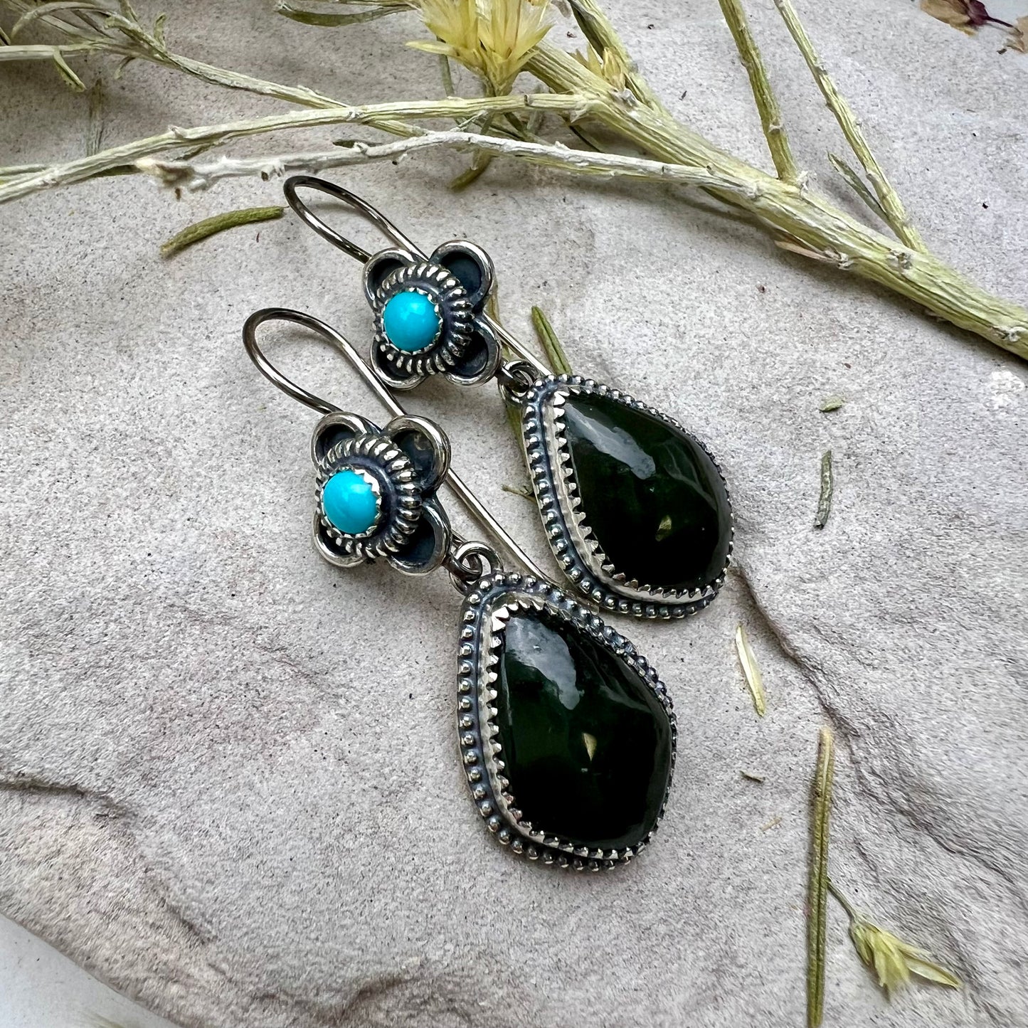 Jade Drop Earrings