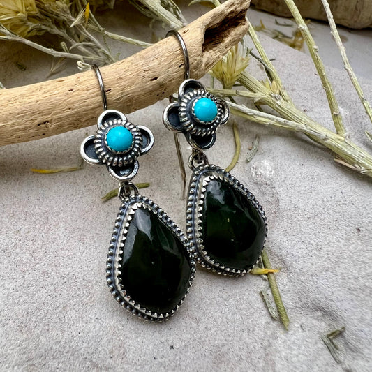 Jade Drop Earrings