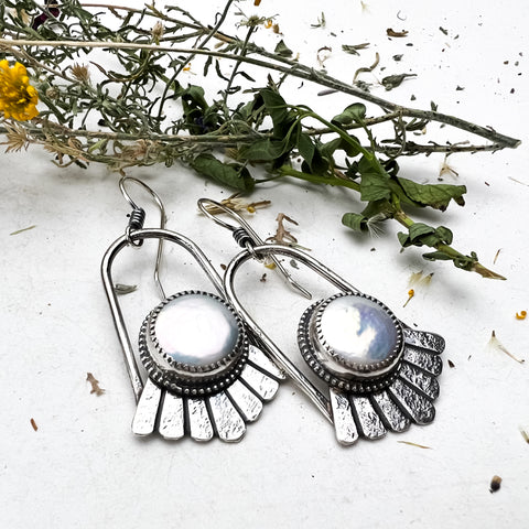 ((Reserved for Tamara)) Pearl Bloom Earrings