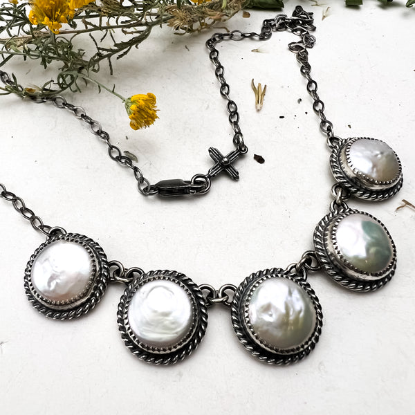((Reserved for Tamara)) Linked Freshwater Pearl Necklace