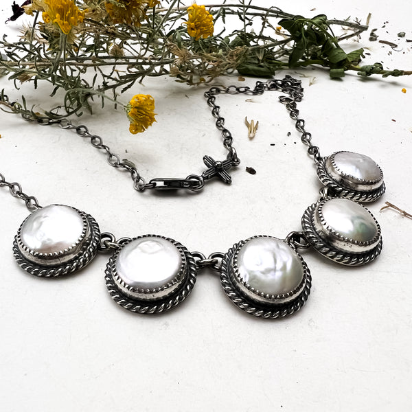 ((Reserved for Tamara)) Linked Freshwater Pearl Necklace