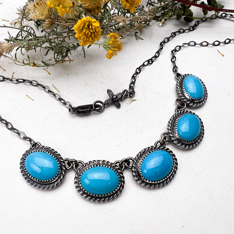 Linked Turquoise Necklace